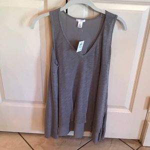 NWT, cute, casual flowy gray tank size xs